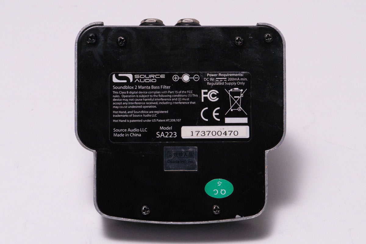 SOURCEAUDIO SA223 manta BASS FILTER 中古 used】Source Audio / SA223 Manta Bass Filter【GIB Yokohama