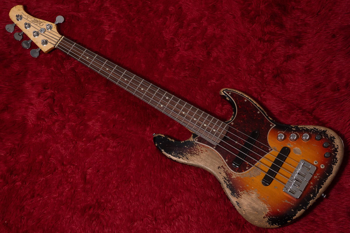 new】Xotic / XJ-1T 5st 3Tone Burst S.H-Aged/Alder/R/B-Style Alum