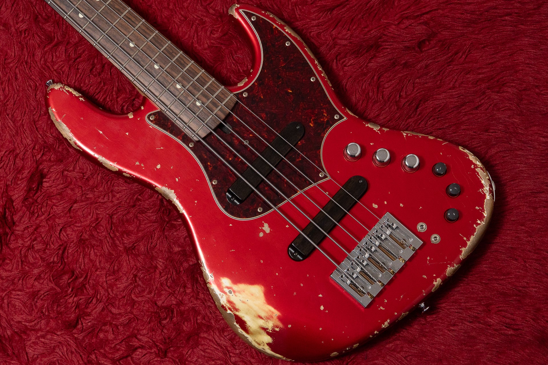 ベース xotic xj-1t 5st Candy Apple Red used】Xotic / XJ-1T 5st Heavy Aged Dark Candy Apple Red 4.530kg #J