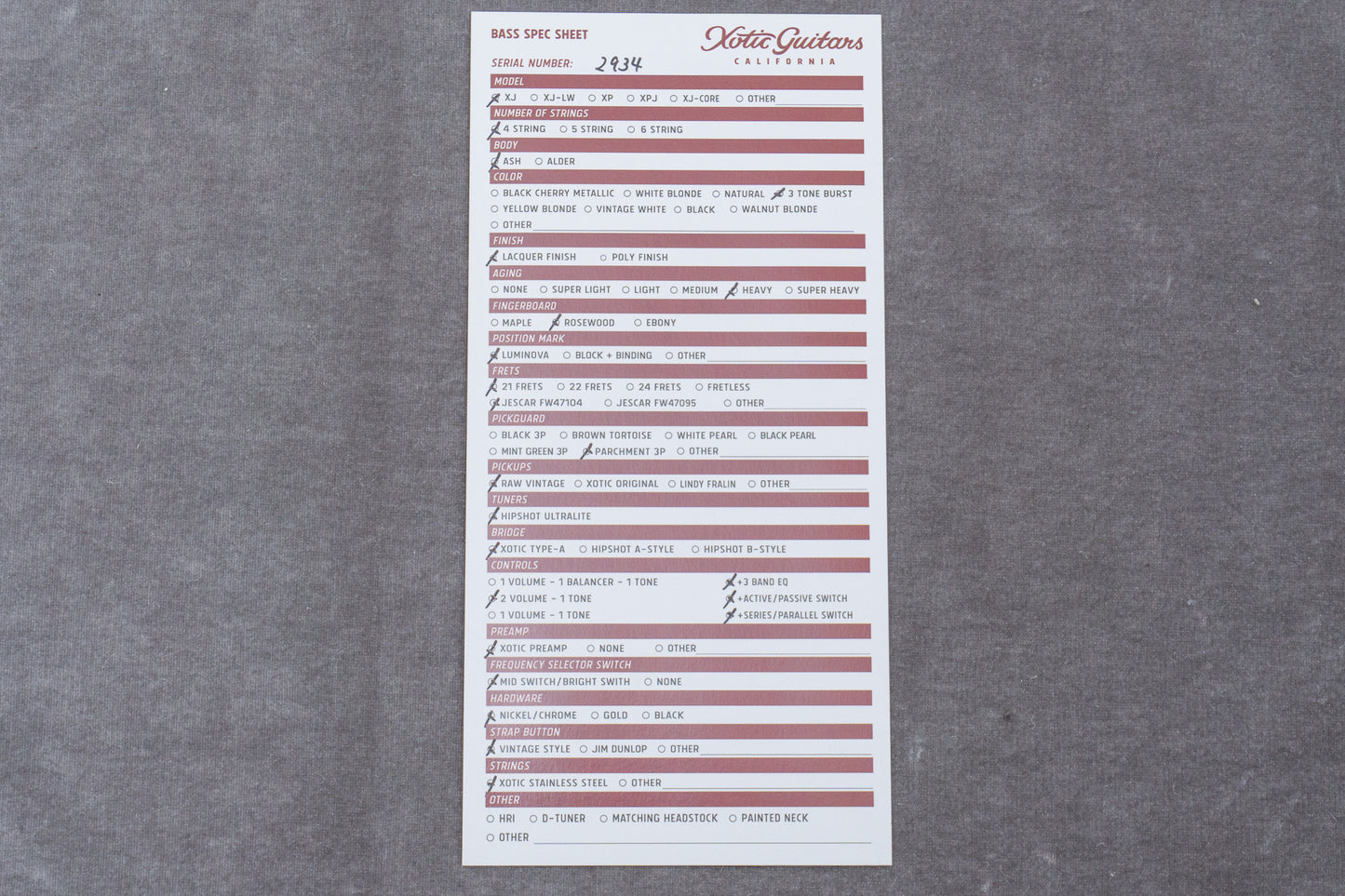 【used】Xotic / XJ-1T 4st 3 Tone Burst Heavy Aged / Ash 2024 4.05kg #J-2934 R【GIB Hyogo】