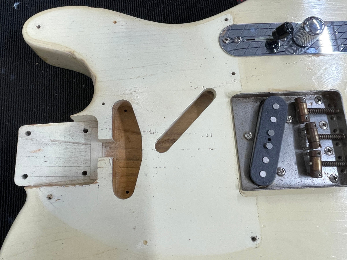 【used】No Brand / Fender Mex Esquire Neck & No Brand TL Body w/Grinning Dog PU ネックシリアル#MZ8189858 3.63kg【TONIQ横浜】