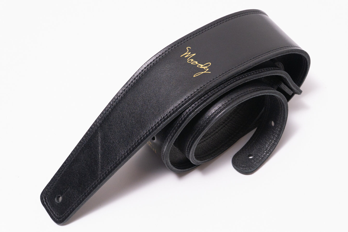 【new】Moody Straps / 2.5 Inch Black / Black Leather Standard Tail【GIB Yokohama】