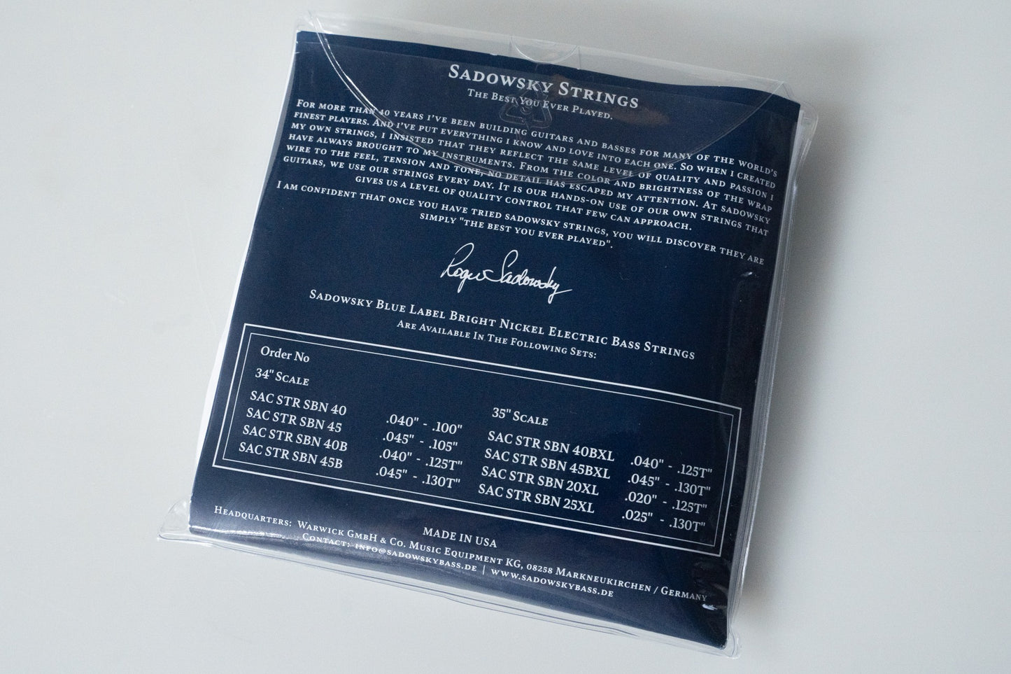 【new】sadowsky / SBN40B Blue 5-string nickel string【GIB Yokohama】