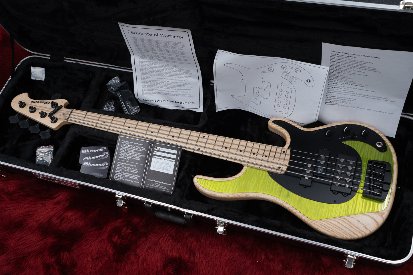 【new】Alusonic / Django 5 DX Green #1022350 3.65kg【GIB Yokohama】
