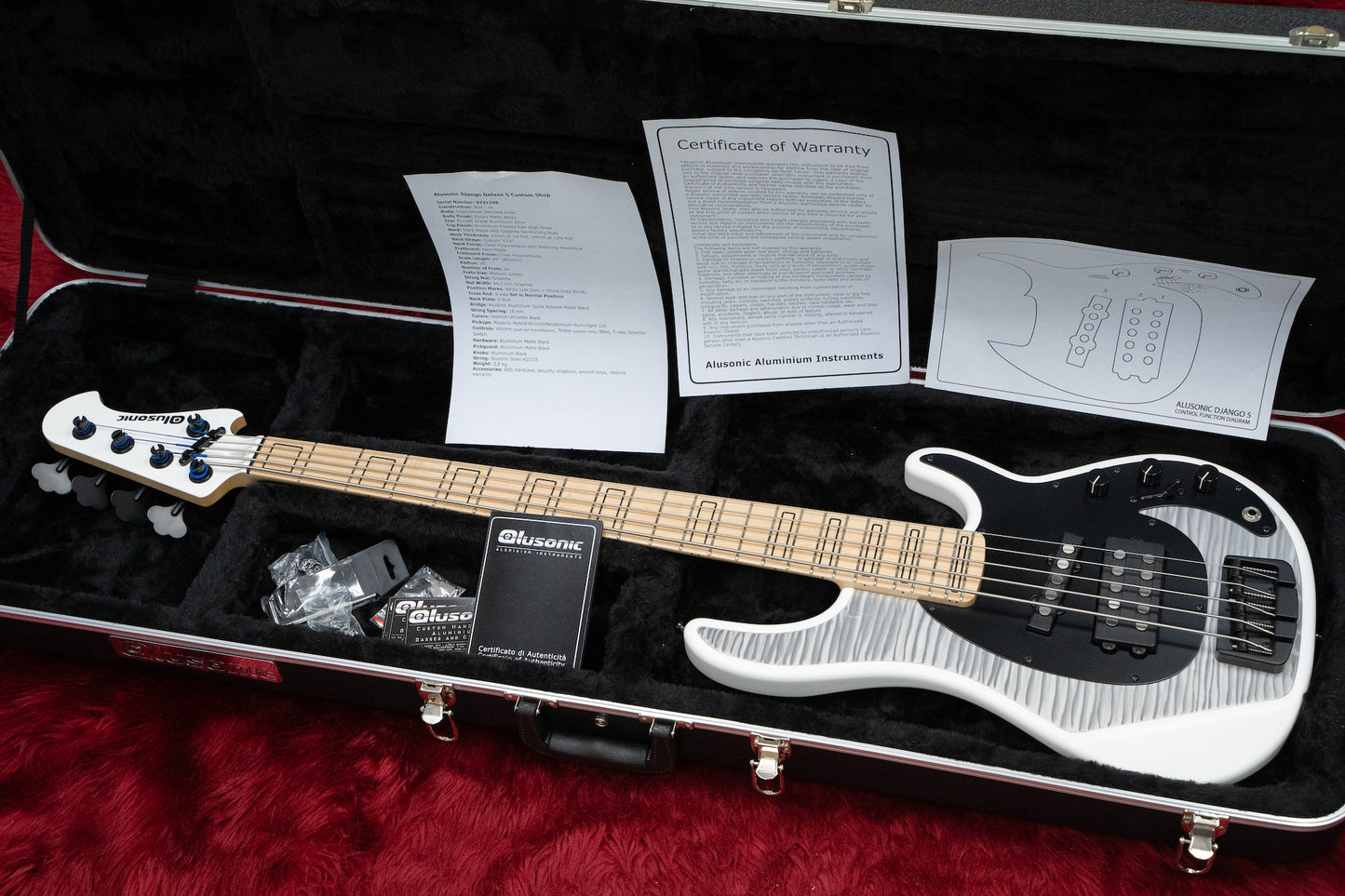【used】Alusonic / Django Deluxe 5 White Flamed Raw #0721298 3.79kg【GIB Yokohama】