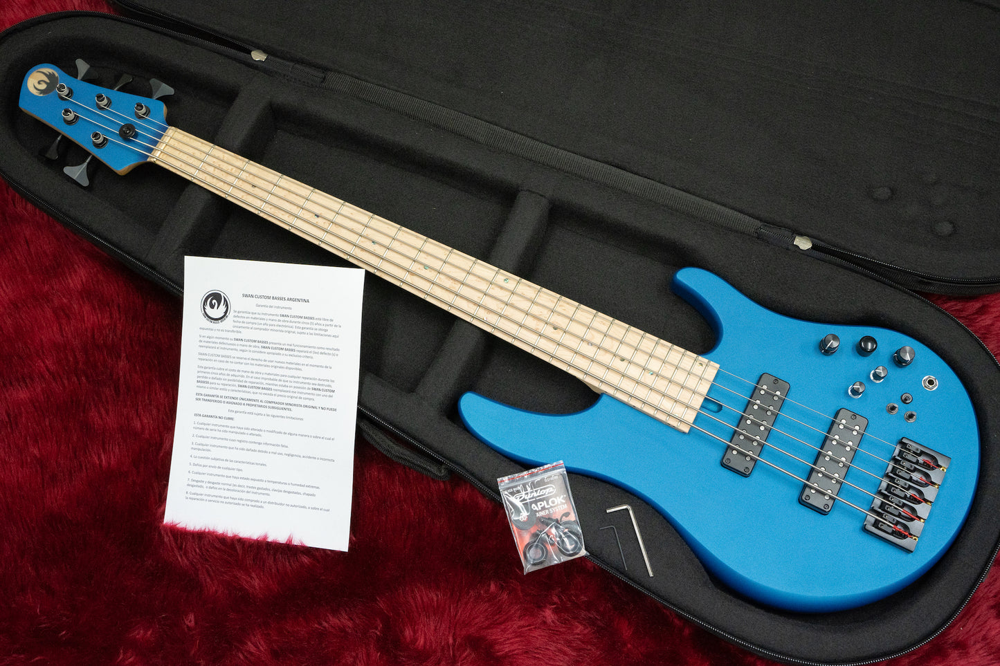 【new】Swan Custom Bass / Alpha Classic 5-String Electric Blue #AL2201150 4.51kg【GIB Yokohama】