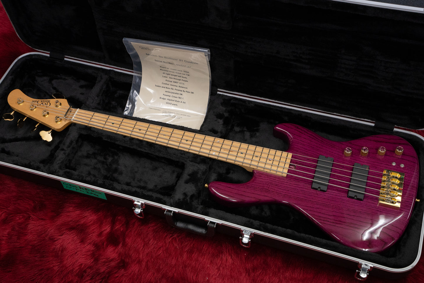 【used】Crews Maniac Sound / Be-Bottom 21 Custom EMG-HB OHSC #160509-01 4.54kg【GIB Yokohama】