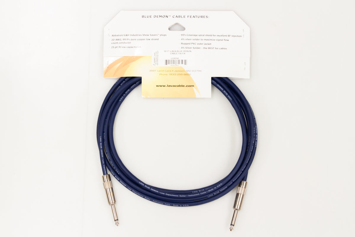 [new] LAVA CABLE / 10FT(3m) BLUE DEMON CABLE S-S [yokohama store]