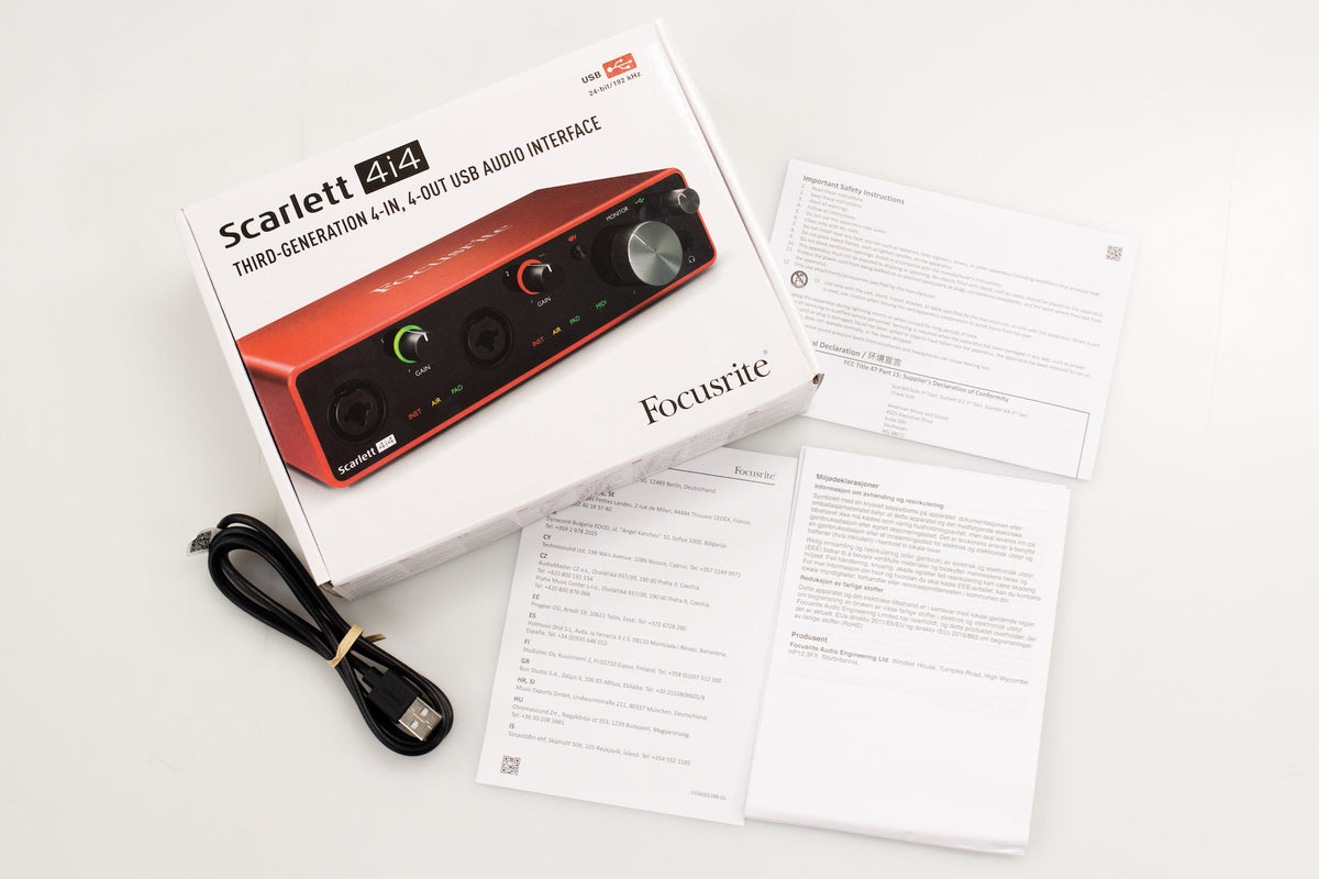 【new】Focusrite / Scarlett 4i4 gen3【GIB Yokohama】