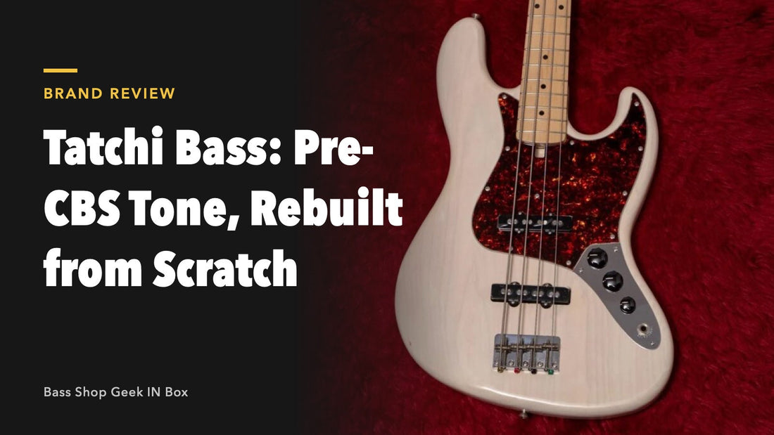 Tatchi Bass Review: The Korean Workshop Rebuilding Pre-CBS Fender Tone from the Metal Up