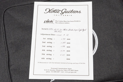 【new】Xotic / XJ-1T 5st White Blode Super Light Aged / Ash / R /MH 4.605kg #3690【GIB Yokohama】