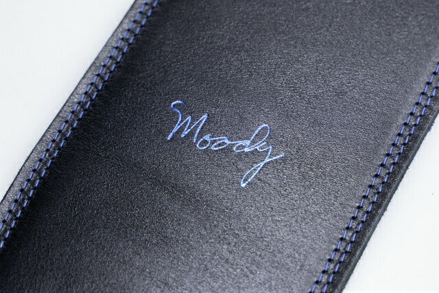【new】Moody Straps / 4.0 Inch Black/Blue Suede Standard Tail 【GIB Yokohama】
