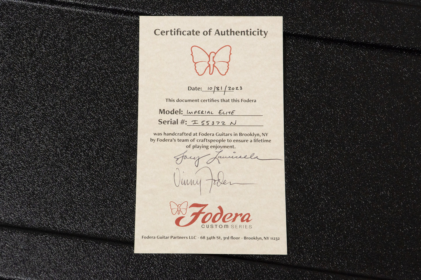 【used】Fodera / imperial 5 Elite Natural 2023 5.020kg #I55372N【Consignment】【GIB Yokohama】