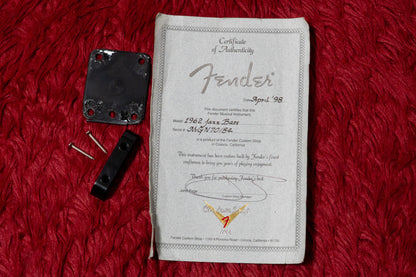 【used】Fender Custom Shop / Master Grade 1962 Jazz Bass LPB 1996 4.080kg #MGN70184【Consignment】【GIB Yokohama】