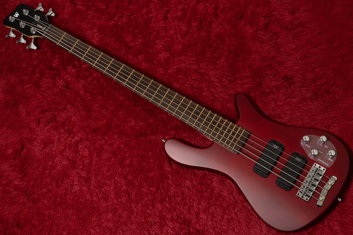 【new】Warwick / Rock Bass Streamer Standard 5 Burgundy Red Transparent 4.255kg #H569098-25【GIB Yokohama】