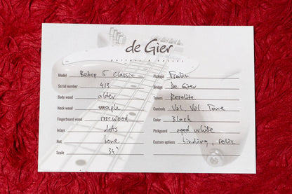 【new】De Gier / Bebop 5 Classic Black Aged 3.885kg #413【GIB Yokohama】
