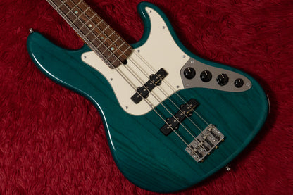 【used】Fender / American Deluxe Jazz Bass Teal Green Transparent 2002 3.670kg #DZ1148520【GIB Yokohama】
