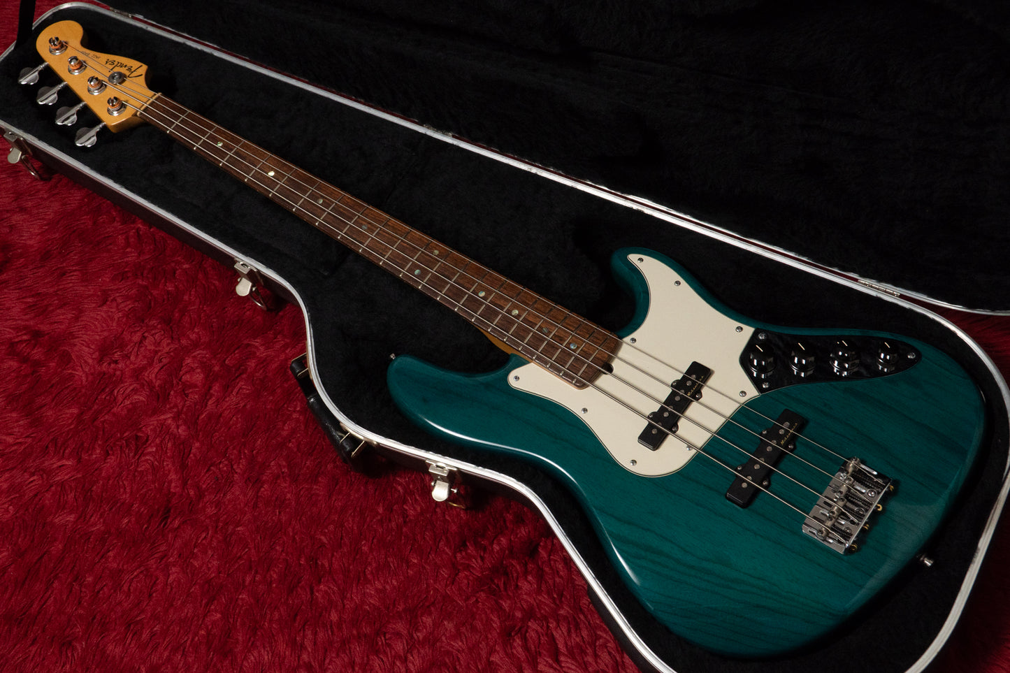 【used】Fender / American Deluxe Jazz Bass Teal Green Transparent 2002 3.670kg #DZ1148520【GIB Yokohama】