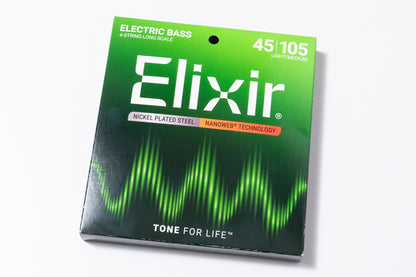 【new】Elixir / NANOWEB Light Medium / Long Scale / Nickel / 4st Bass / #14077 045-105【横浜店】