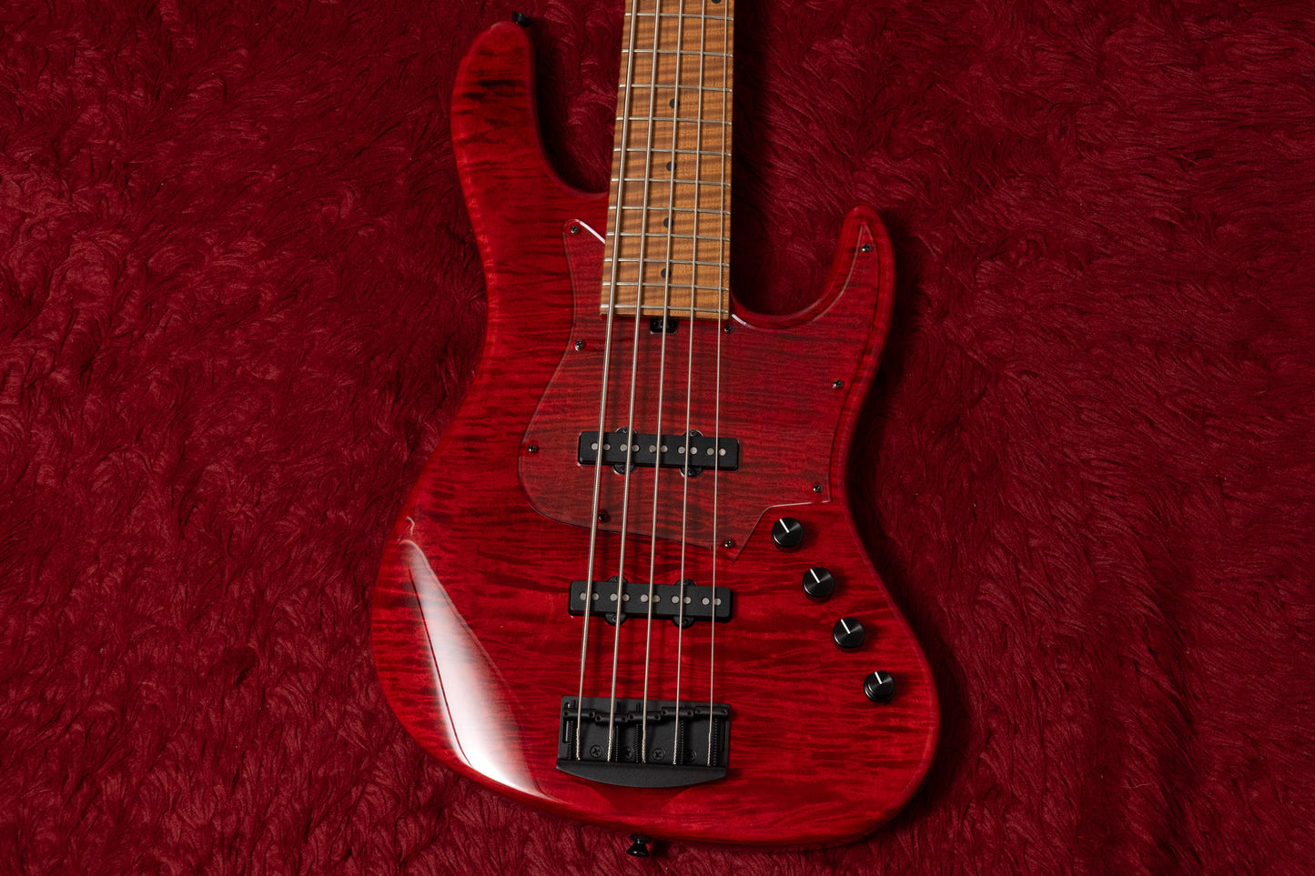 【new】Kikuchi Guitars / Custom 5st J Bass Trans Red 3.540kg #95【GIB Yokohama】