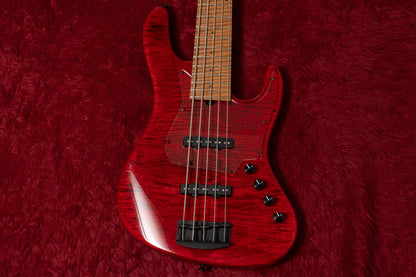 【new】Kikuchi Guitars / Custom 5st J Bass Trans Red 3.540kg #95【GIB Yokohama】