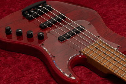 【new】Kikuchi Guitars / Custom 5st J Bass Trans Red 3.540kg #95【GIB Yokohama】