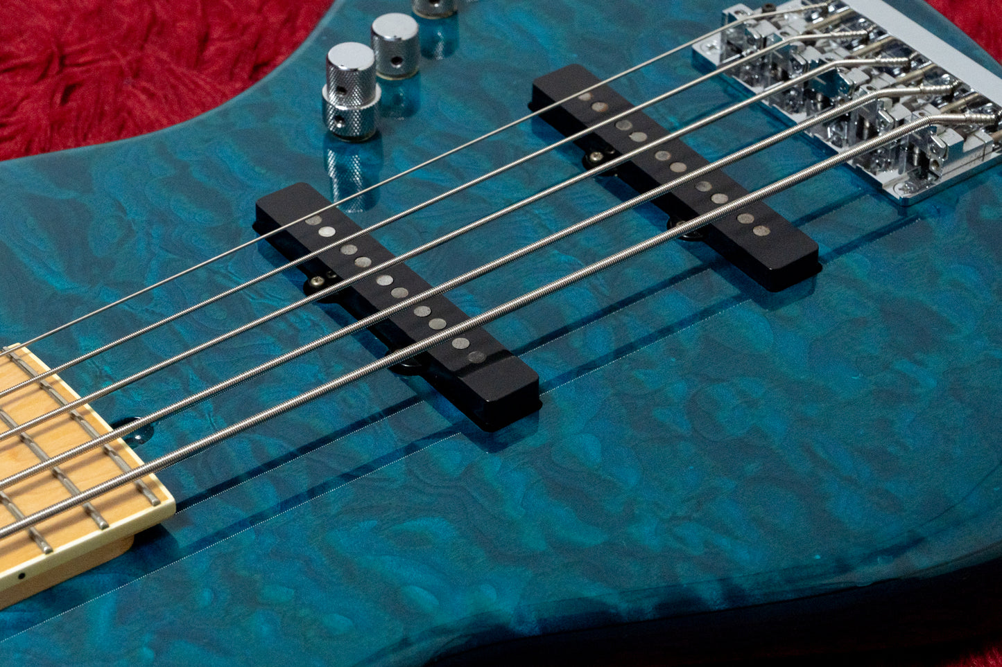 【used】Bottom Wave / MB-5 Deluxe 70 Ocean Blue Quilted Maple Top 4.475kg 【GIB Yokohama】