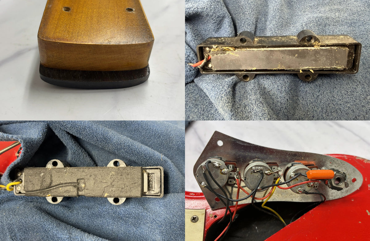 【used】No Brand / 60s Style JB WARMOTH Neck MJT Body Red Aged 3.860kg 【Consignment】【GIB Yokohama】