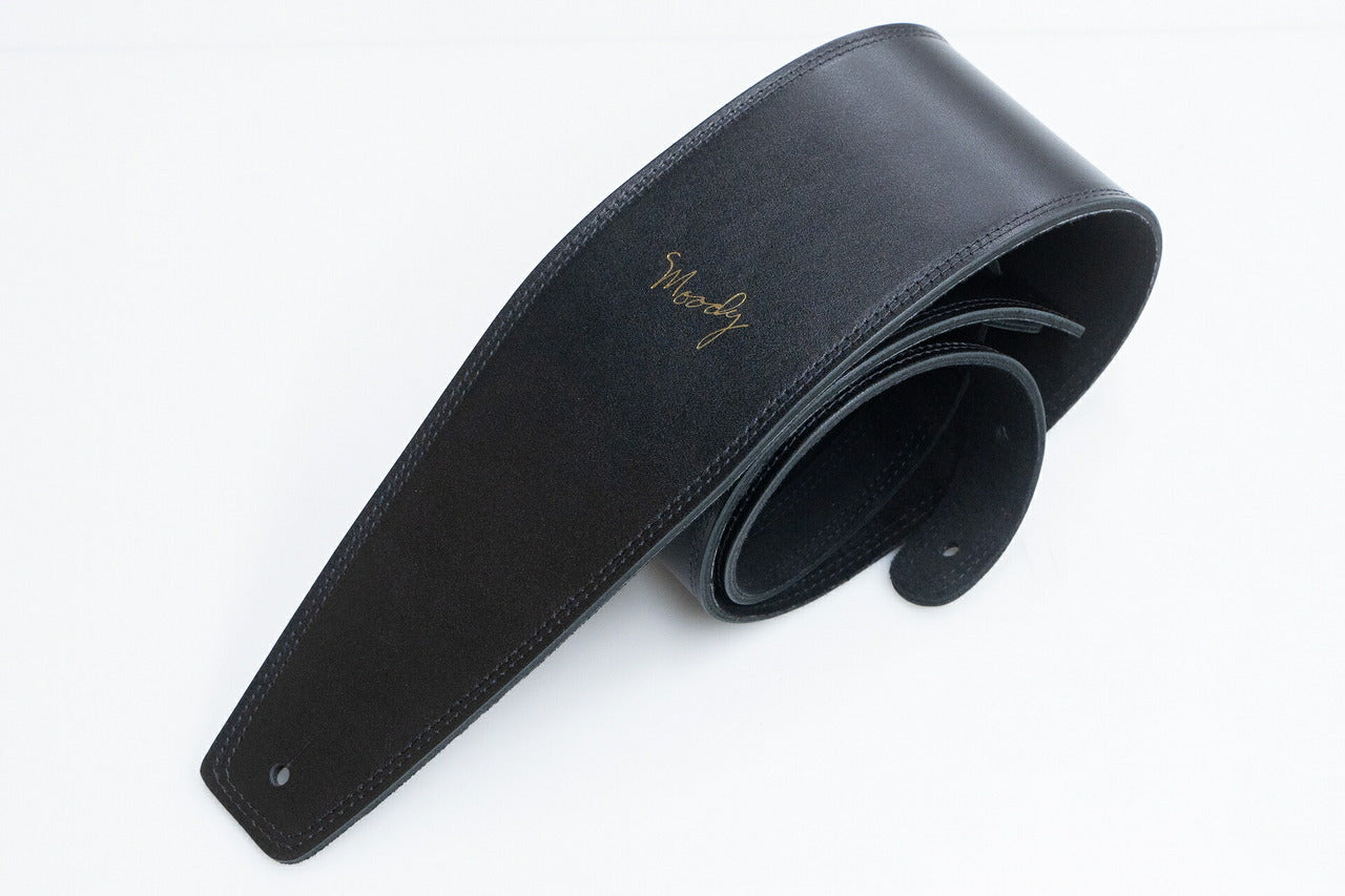 【new】Moody Straps / 4.0 Inch Black/Black Suede Standard Tail 【GIB Yokohama】