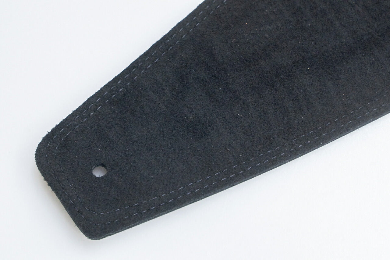 【new】Moody Straps / 4.0 Inch Black/Black Suede Standard Tail 【GIB Yokohama】