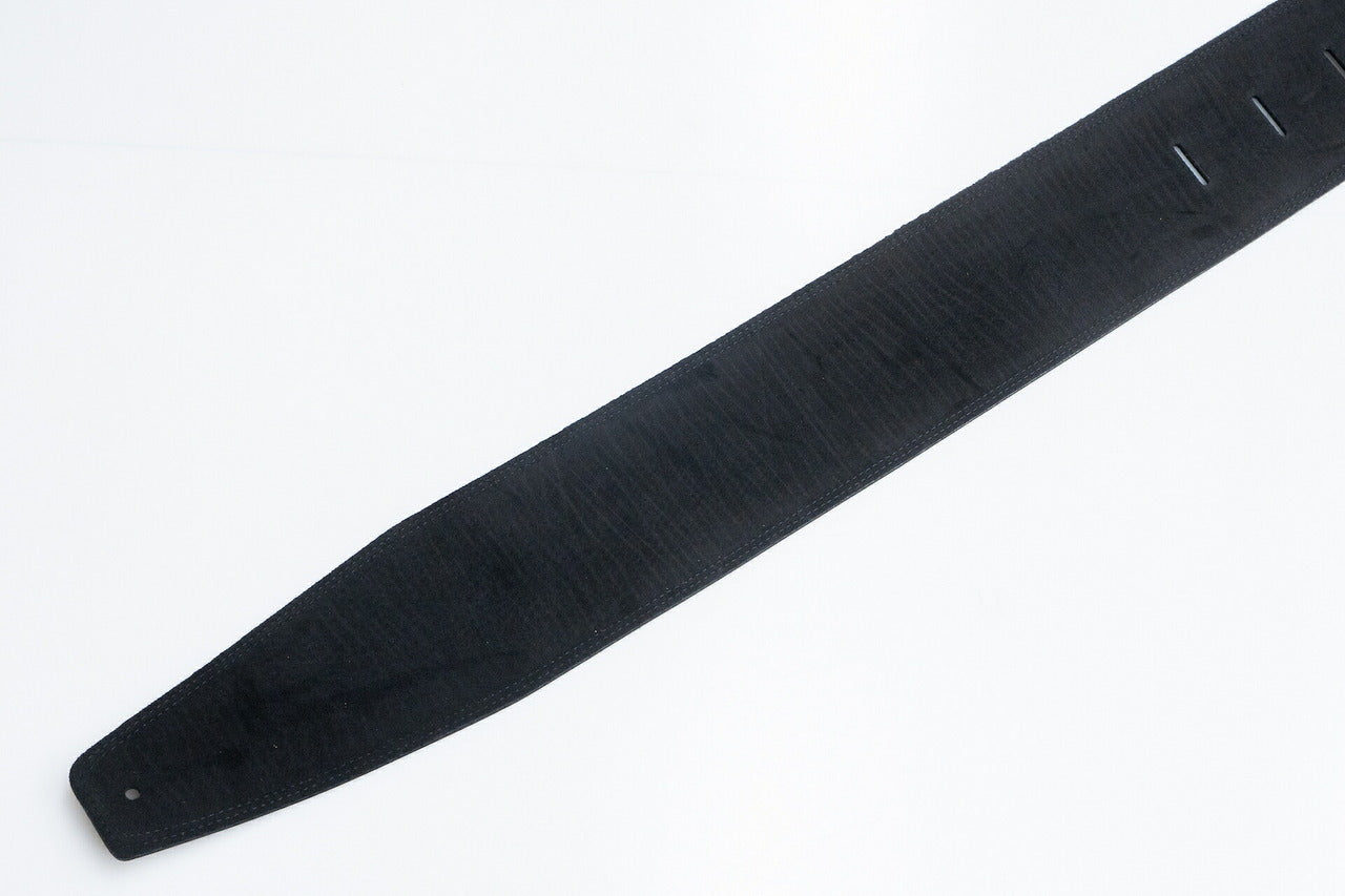 【new】Moody Straps / 4.0 Inch Black/Black Suede Standard Tail 【GIB Yokohama】
