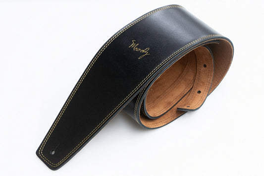 【new】Moody Straps / 4.0 Inch Black/Tobacco Suede Long Tail 【GIB Yokohama】