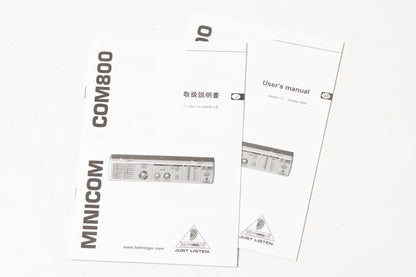 【used】BEHRINGER / COM800【GIB Yokohama】