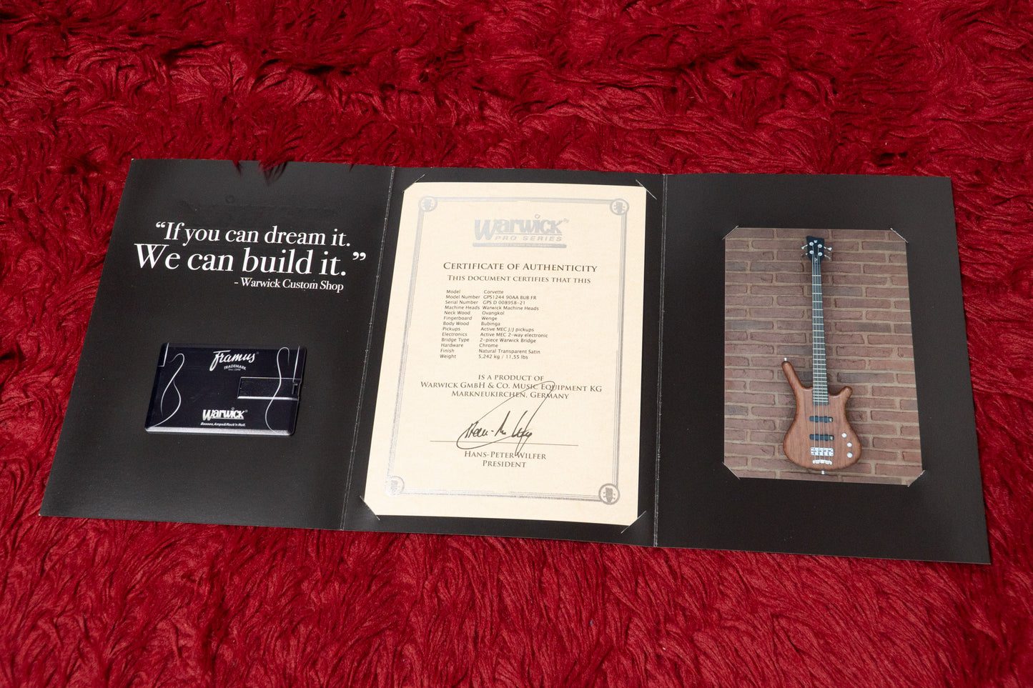 【used】Warwick / Pro series Corvette Standard Natural Transparent Satin 2021 5.370kg #GPS D 008958-21【GIB Yokohama】