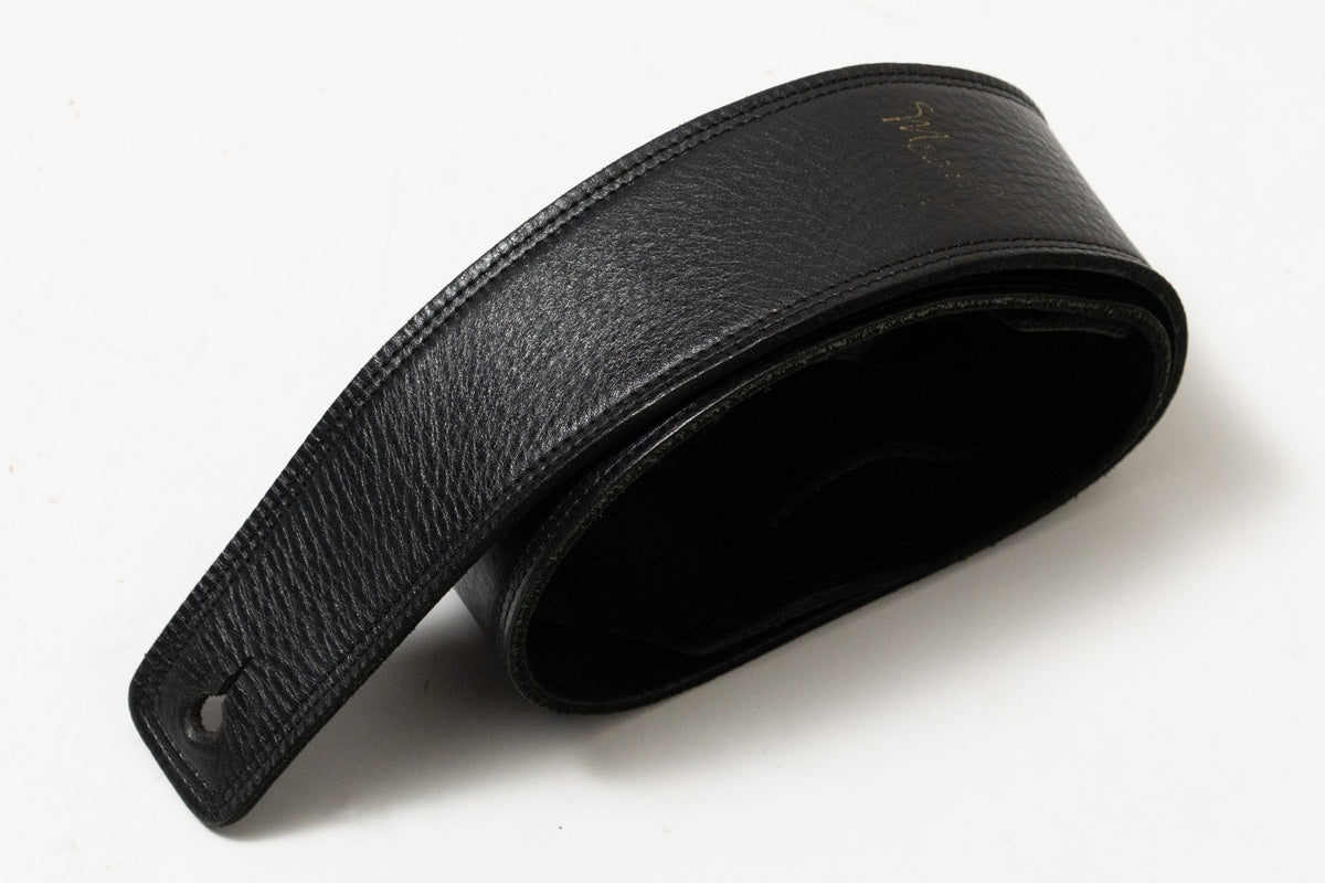 【used】Moody Straps / 2.5 Inch Black / Black Suede Standard Tail【GIB Yokohama】