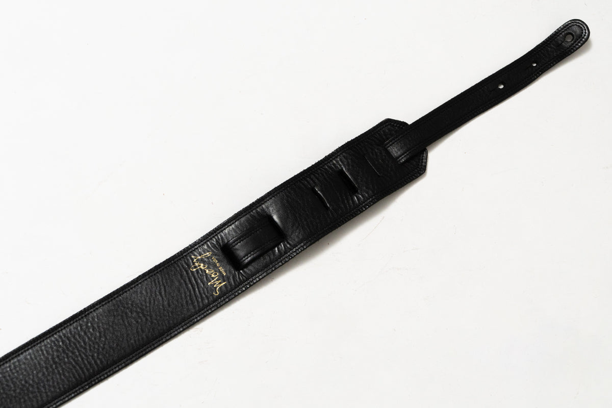 【used】Moody Straps / 2.5 Inch Black / Black Suede Standard Tail【GIB Yokohama】