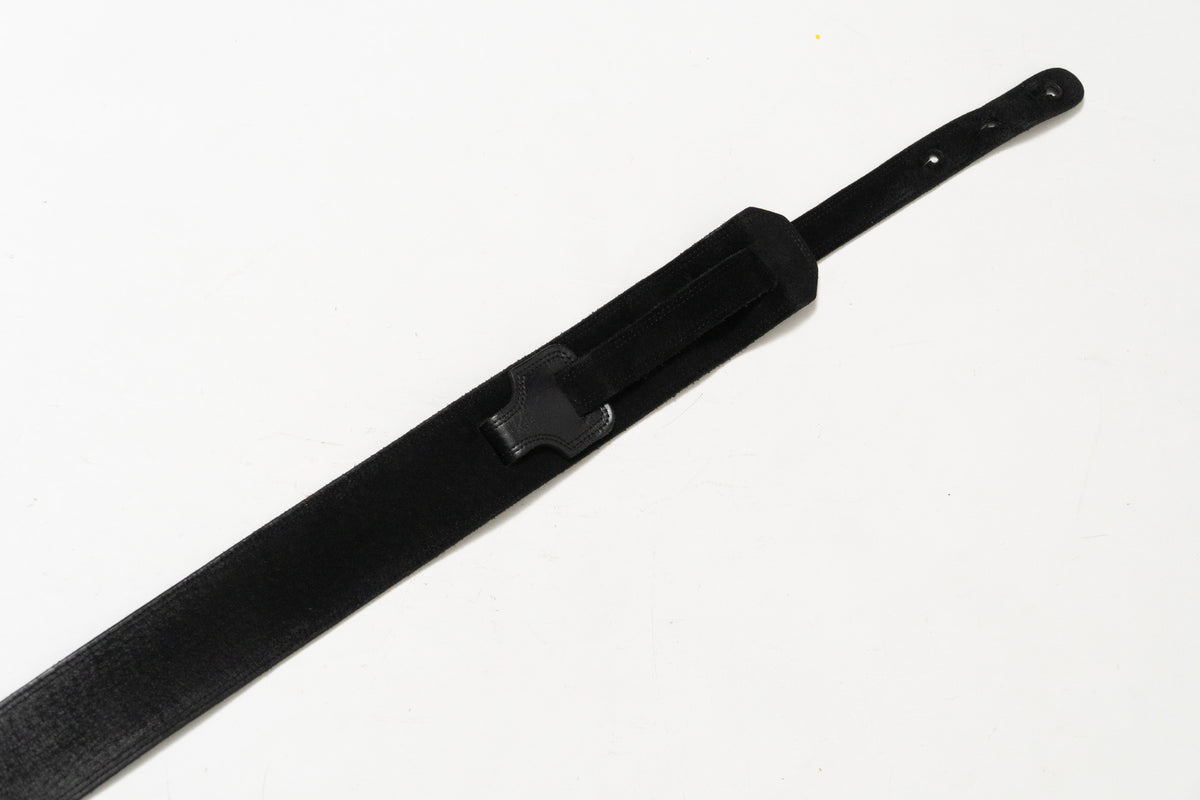 【used】Moody Straps / 2.5 Inch Black / Black Suede Standard Tail【GIB Yokohama】