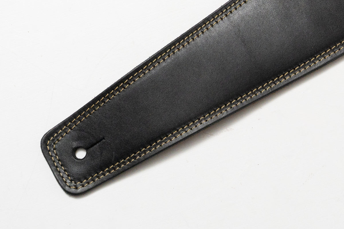 【used】Moody Straps / 2.5 Inch Black/Tobacco Suede Standard Tail【GIB Yokohama】