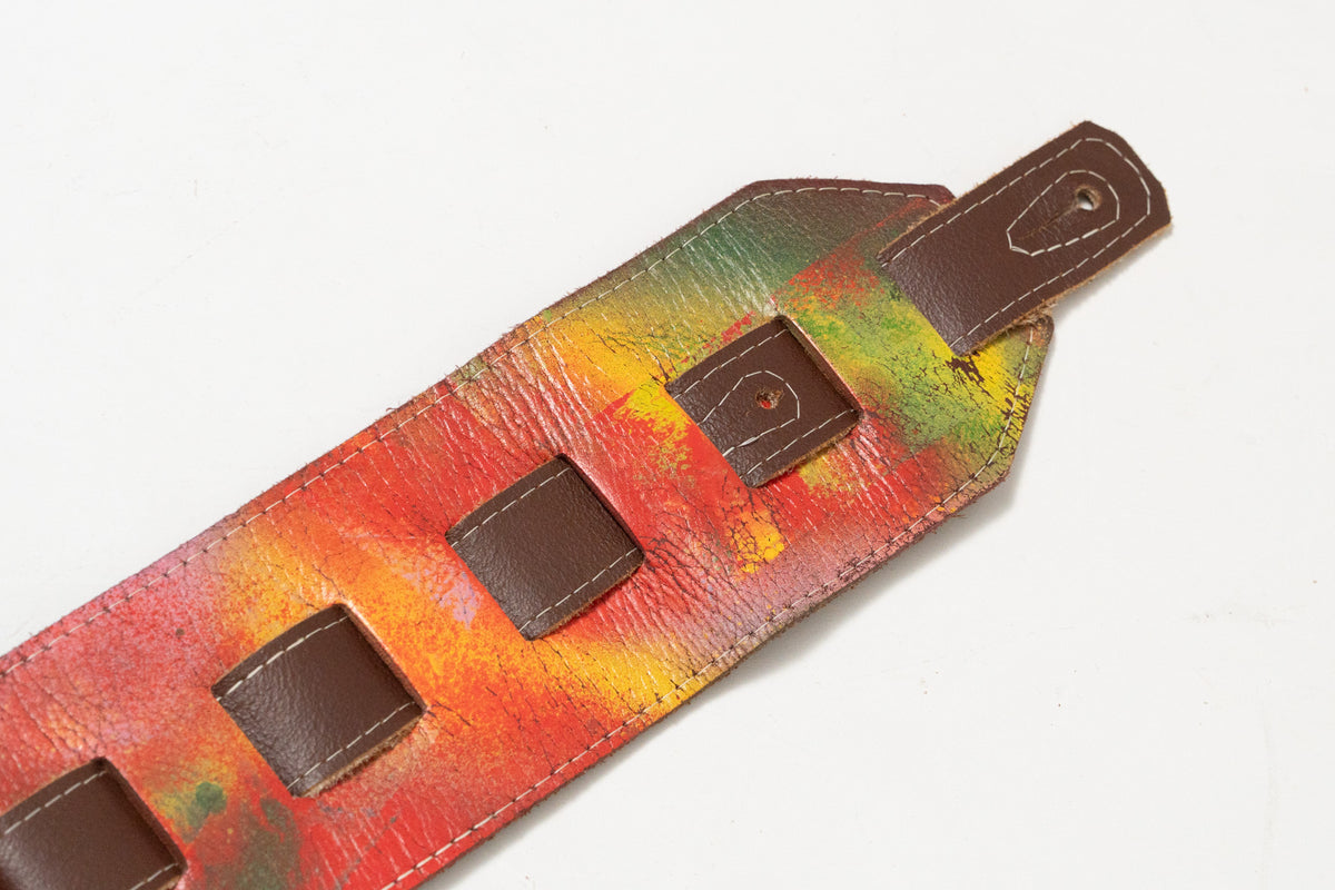 【used】LK Straps / Spray Paint Yellow Green Red 3.3inch【GIB Yokohama】