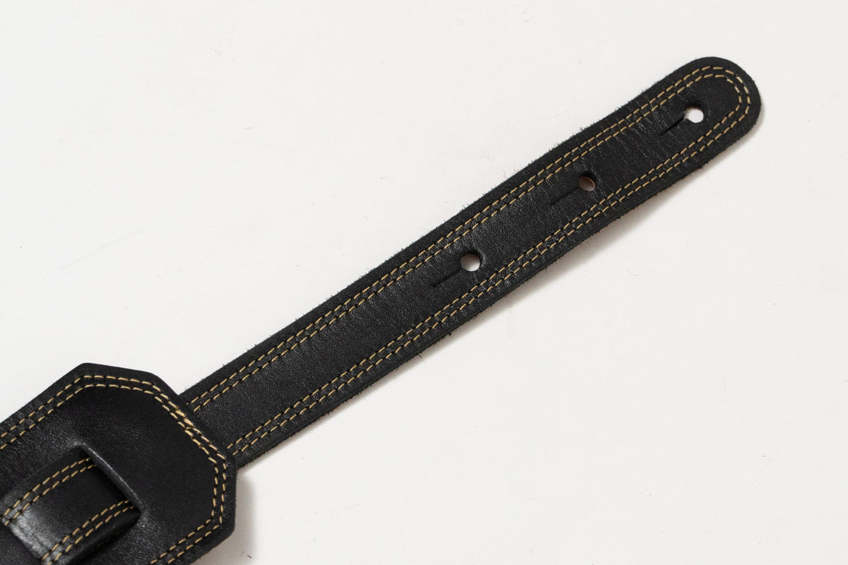 【used】Moody Straps / 2.5 Inch Black/Tobacco Suede Standard Tail【GIB Yokohama】