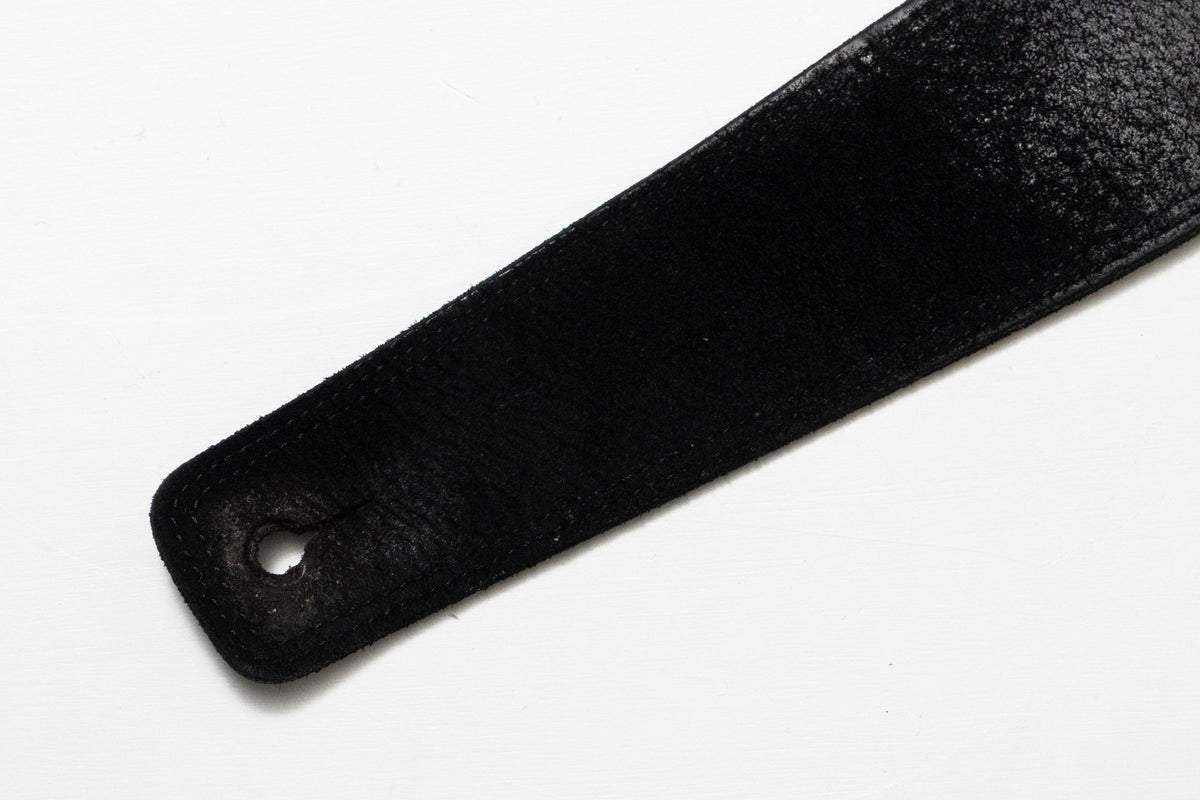 【used】Moody Straps / 2.5 Inch Black / Black Suede Standard Tail【GIB Yokohama】