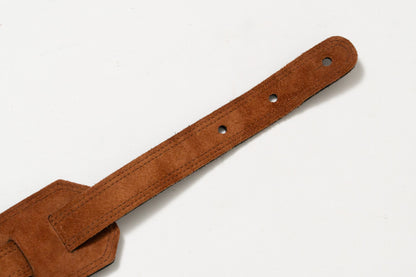 【used】Moody Straps / 2.5 Inch Black/Tobacco Suede Standard Tail【GIB Yokohama】