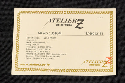 【used】Atelier Z / M#265 Custom Transparent Red 2025 4.440kg #042151【GIB Yokohama】
