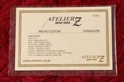 【used】Atelier Z / M#245 Custom Dark Brown Burst 2026 4.285kg #042299【GIB Yokohama】
