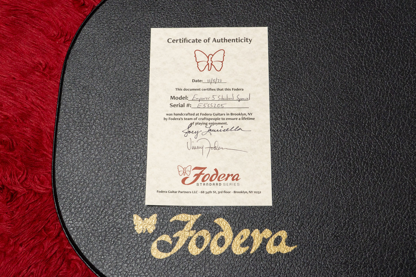 【used】Fodera / Emperor 5 Standard Special 4.175kg #E5SS205【Consignment】【GIB Yokohama】