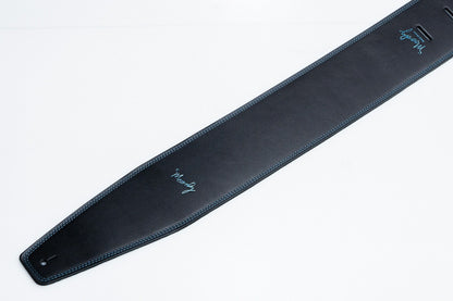 【new】Moody Straps / 4.0 Inch Black/SkyBlue Suede Standard Tail 【GIB Yokohama】