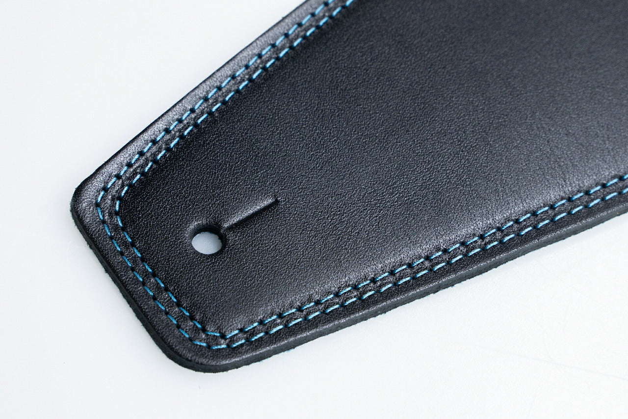 【new】Moody Straps / 4.0 Inch Black/SkyBlue Suede Standard Tail 【GIB Yokohama】