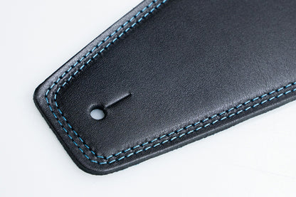 【new】Moody Straps / 4.0 Inch Black/SkyBlue Suede Standard Tail 【GIB Yokohama】