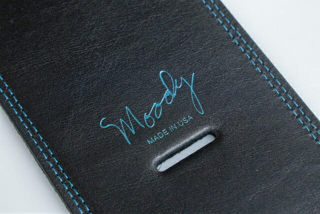 【new】Moody Straps / 4.0 Inch Black/SkyBlue Suede Standard Tail 【GIB Yokohama】