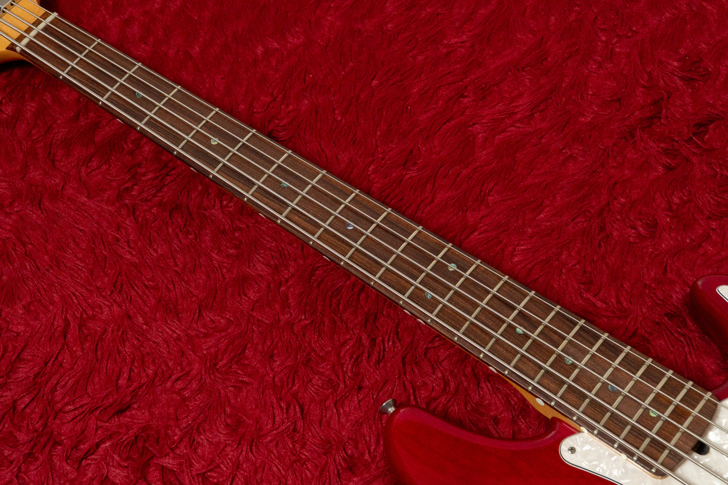 【used】Fender / American deluxe Jazz Bass V Red passive mod. 1998 4.445kg #DN805295【GIB Yokohama】